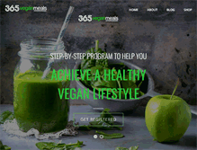 Tablet Screenshot of 365veganmeals.com